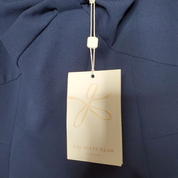 Gal Meets Glam The Tyler Dress in Navy - NWT sz US 14 - Picture 10 of 12